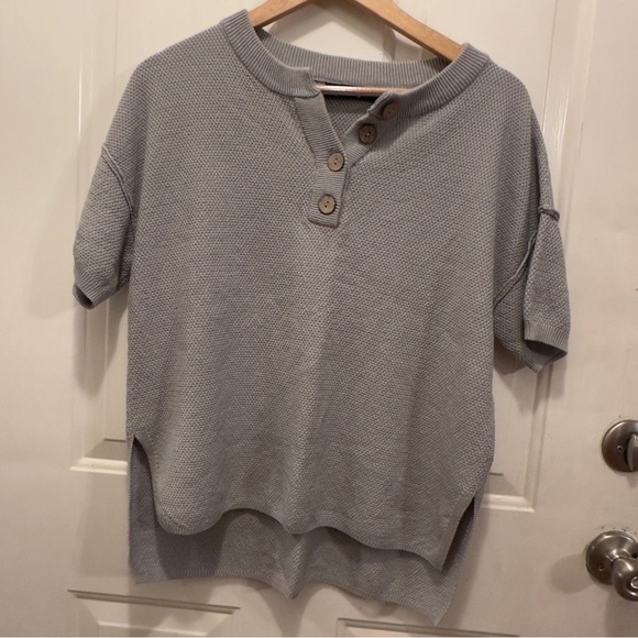 Women's Beige Button Down Shirt - Picture 5 of 5